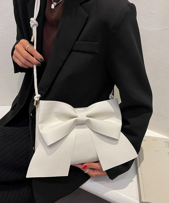 Brown faux leather crossbody bag with original design