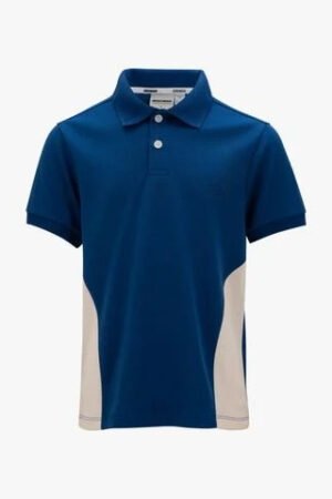 Men's polo shirt with short sleeves and printed collar
