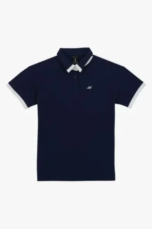 Court men's polo shirt with short sleeves