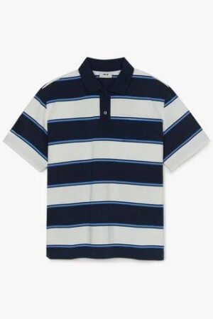 Varsity Stripe Overfit unisex polo shirt