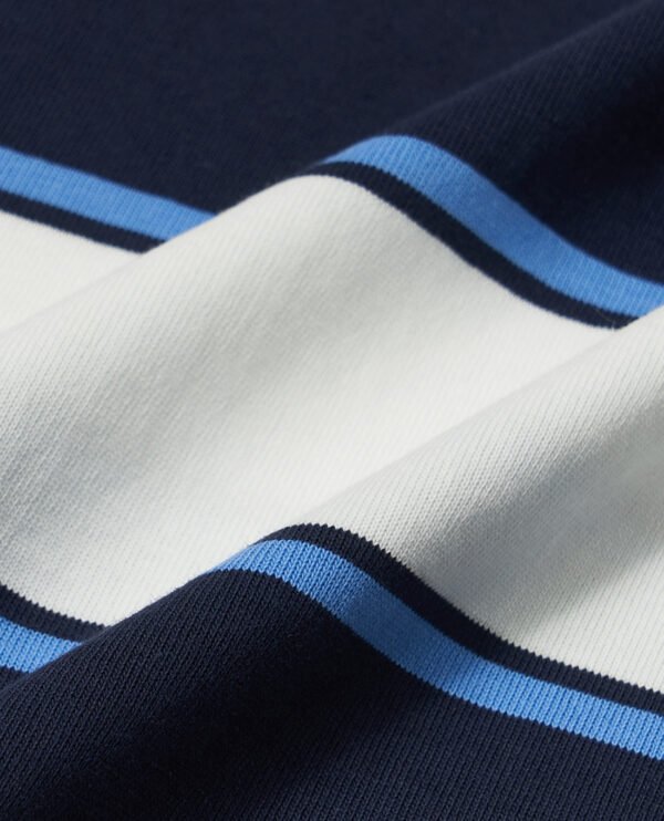 Varsity Stripe Overfit unisex polo shirt - Image 3