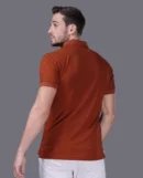 Café men's polo shirt with short sleeves and collar