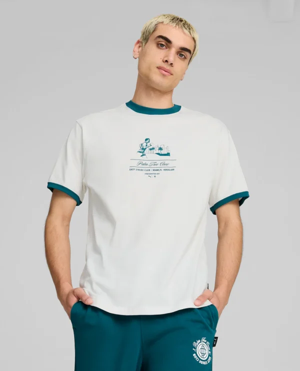 Men's round neck short sleeve printed front t-shirt - Image 4