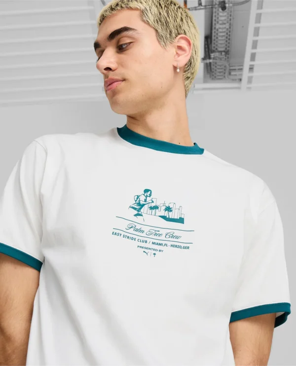 Men's round neck short sleeve printed front t-shirt - Image 3