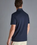 Men's short sleeve zip polo shirt