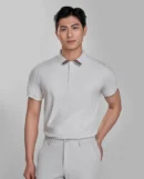 Fashionable short sleeve polo shirt for office