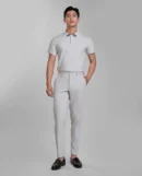 Fashionable short sleeve polo shirt for office