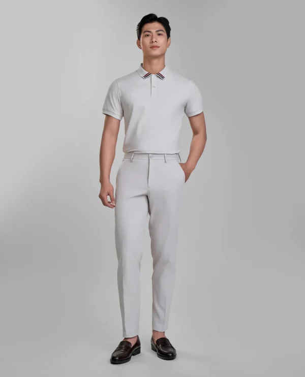 Fashionable short sleeve polo shirt for office - Image 4