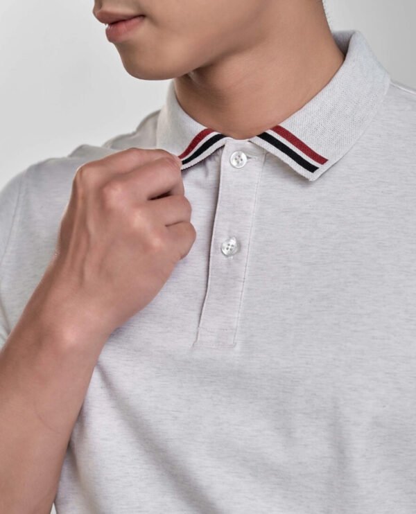 Fashionable short sleeve polo shirt for office - Image 5