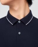 Men's polo shirt with short sleeves, personalized embroidery