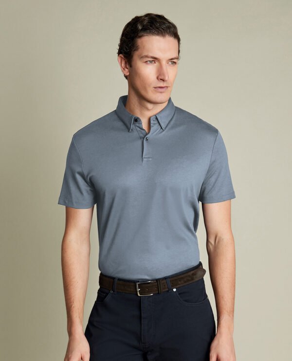 Smart-L Men's Casual Short Sleeve Polo Shirt - Image 8