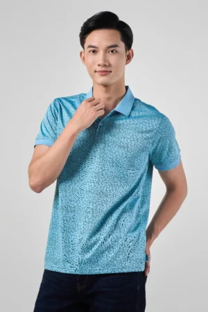 Men's modern short sleeve polo shirt