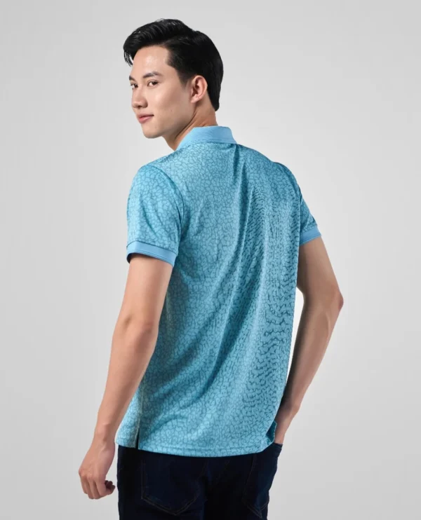 Men's modern short sleeve polo shirt - Image 3