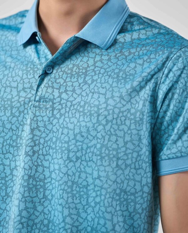 Men's modern short sleeve polo shirt - Image 2