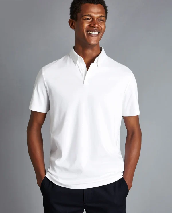 Smart-L Men's Casual Short Sleeve Polo Shirt - Image 2