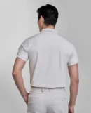 Fashionable short sleeve polo shirt for office
