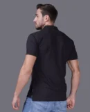 Café men's polo shirt with short sleeves and collar